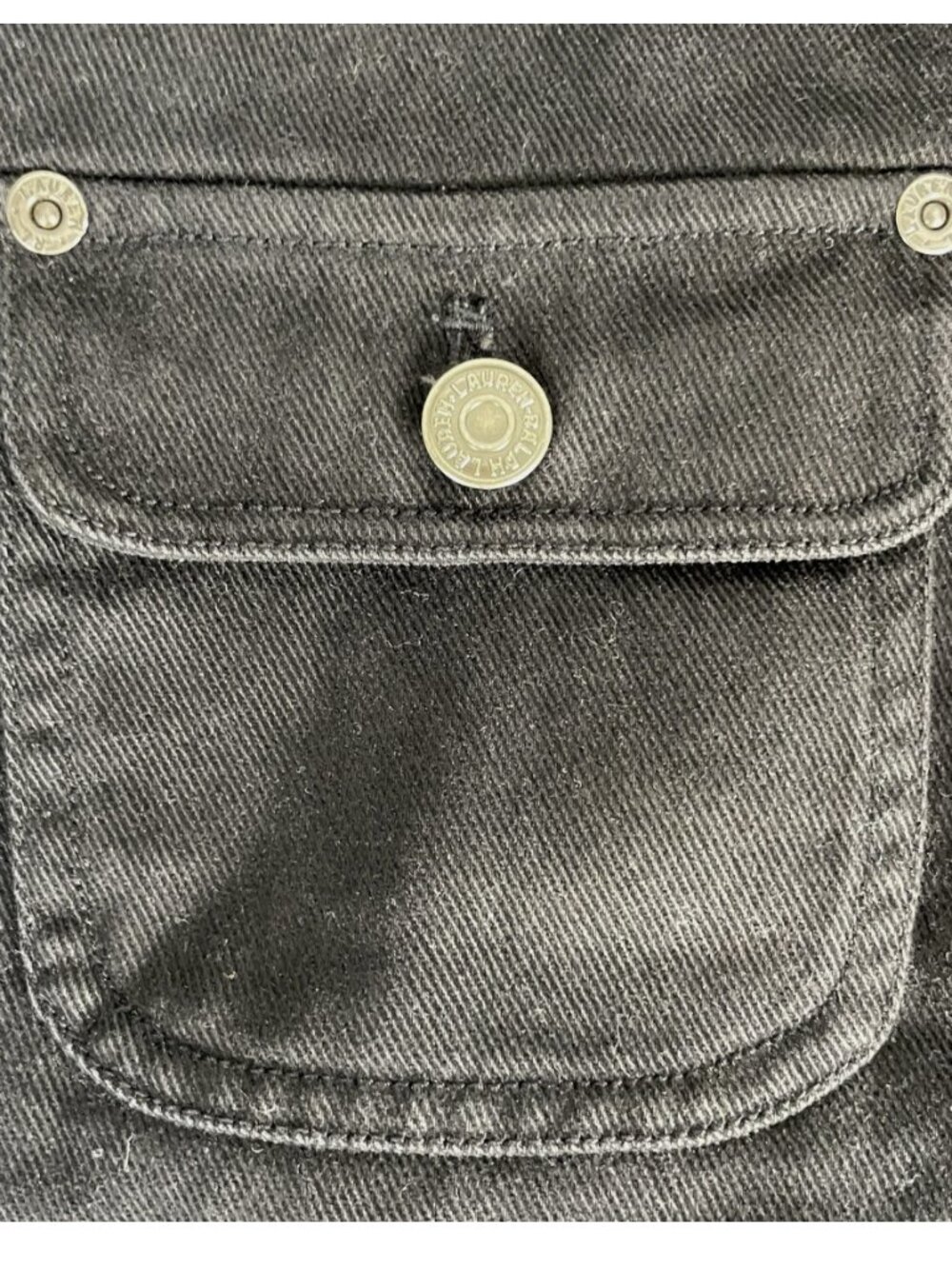 Ralph Lauren Barn Denim Jacket + Leather Collar - Picture 4 of 6